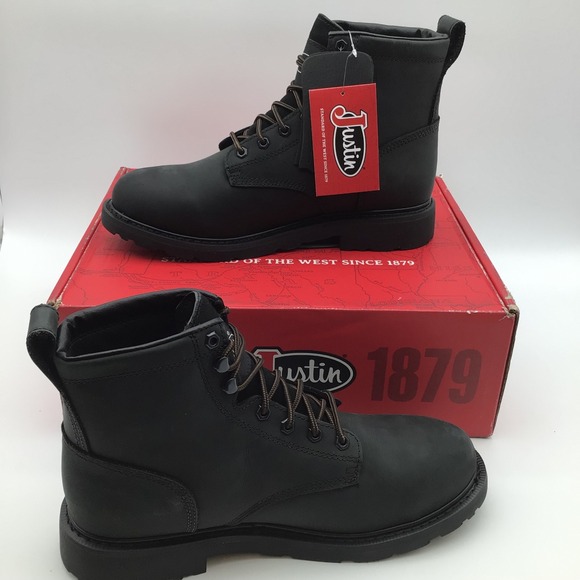 Justin Mens Dayworker Onyx Cowhide 6\